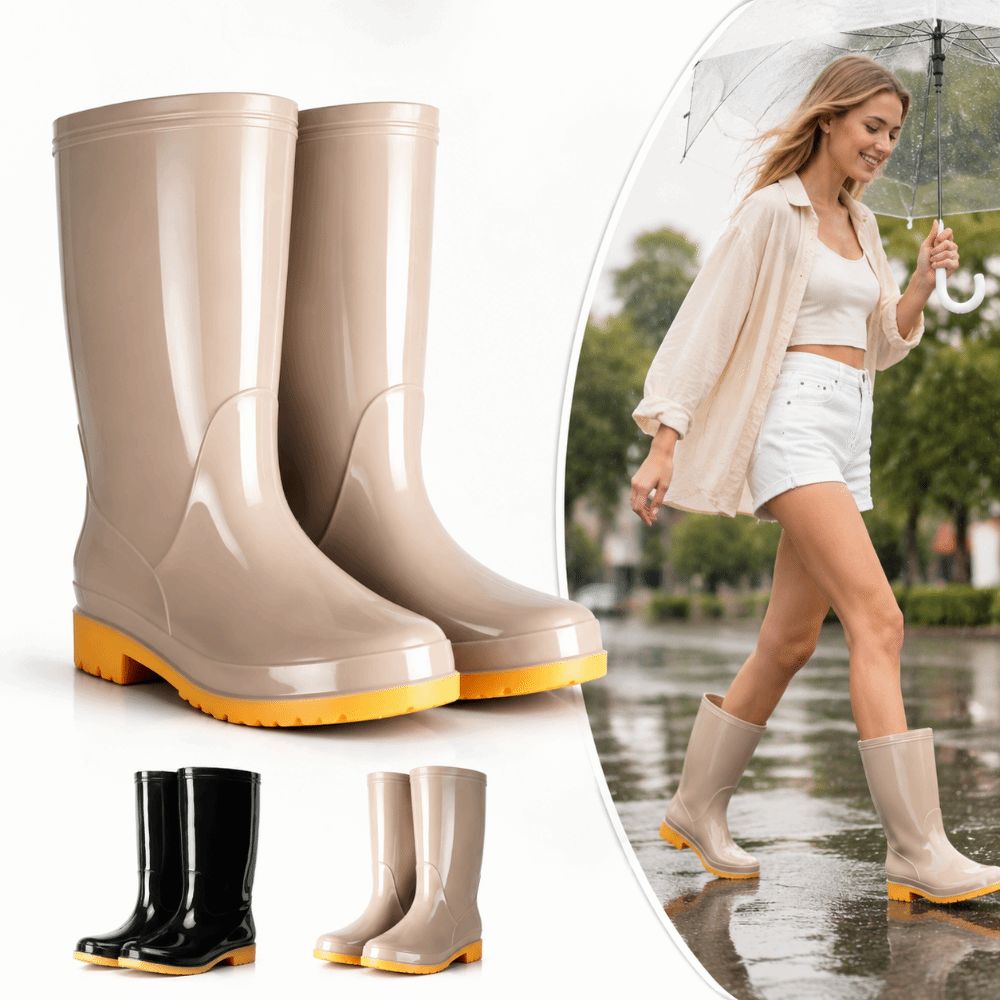 Women Kitchen Accessories - Sepatu Bot Hujan Panjang Anti-Selip untuk