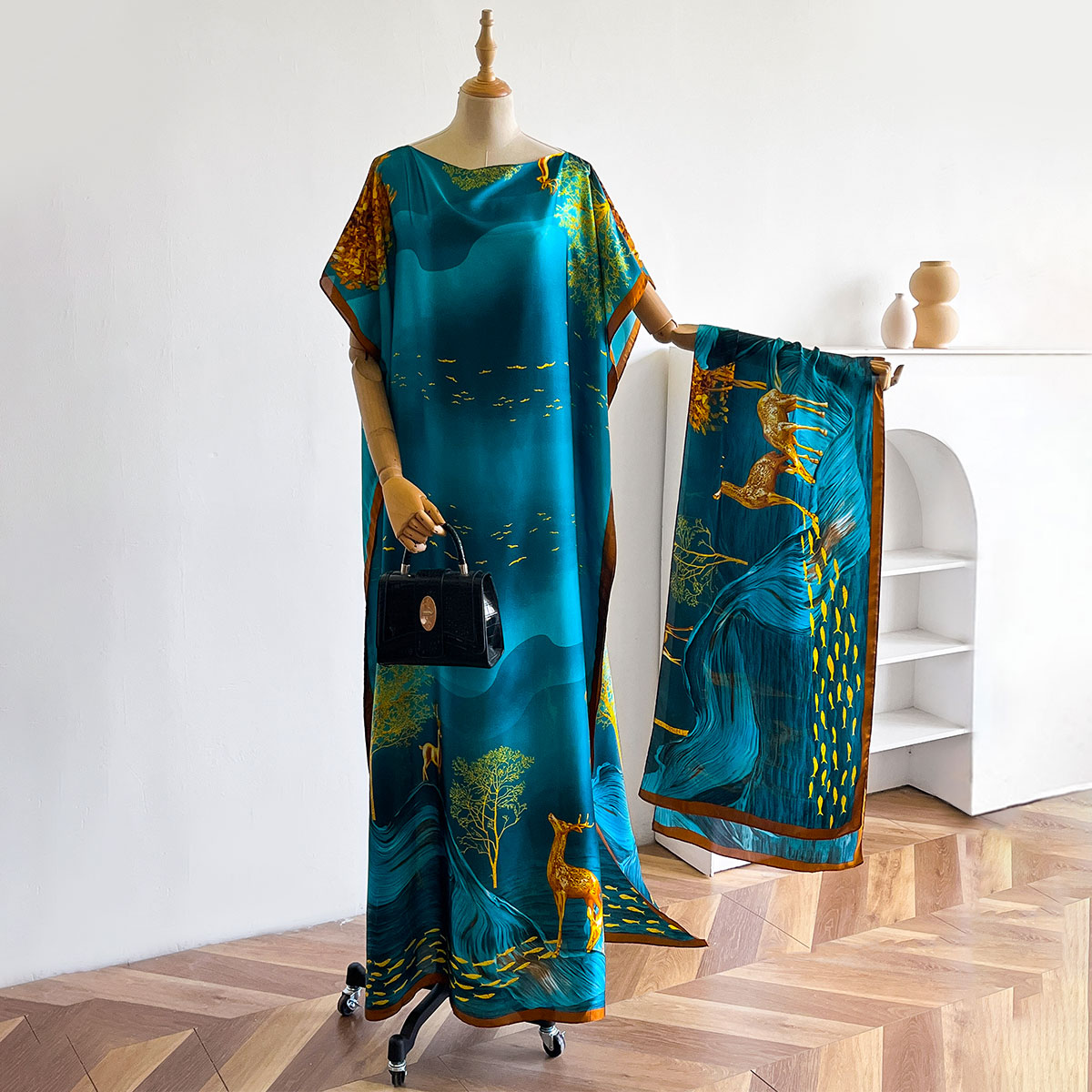 Women Accessories Dubai - Selendang Panjang Wanita Model Dubai Desain