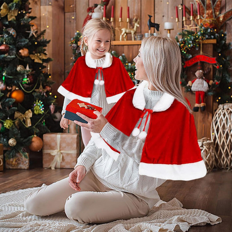 Women'S Red Accessories - Jubah Santa Claus Natal Wanita dan