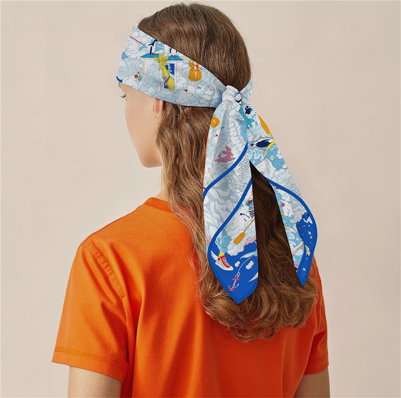 Syal Sutra Kain Kepar POBING S - Silk Scarf Square ulasan dan harga
