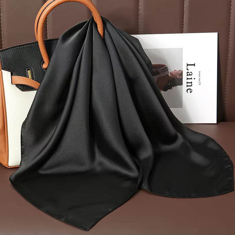 Syal Segi Empat Sutra Warna So - Silk Scarf Square ulasan dan harga