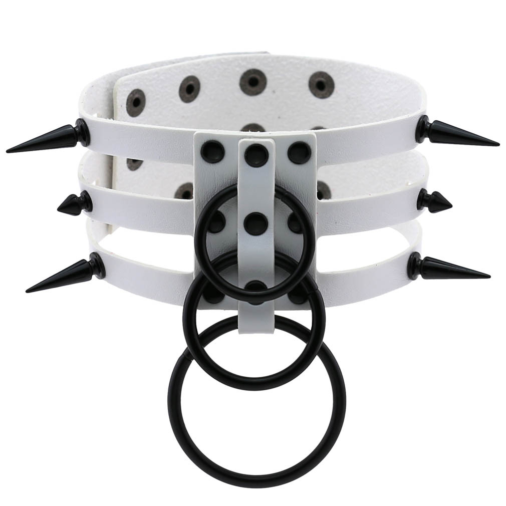 Kalung Choker Kulit Hitam deng - Women'S Emo Accessories ulasan dan harga