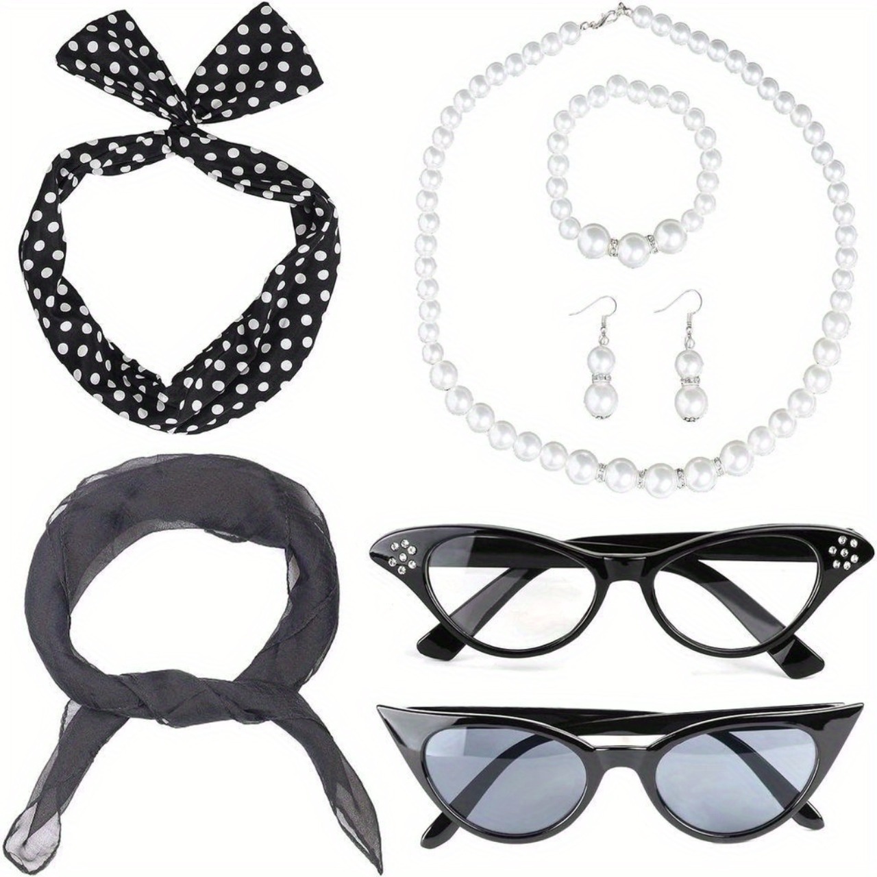 Set Aksesoris Kostum Wanita PE - Women'S Accessories In The 1950S ulasan dan harga