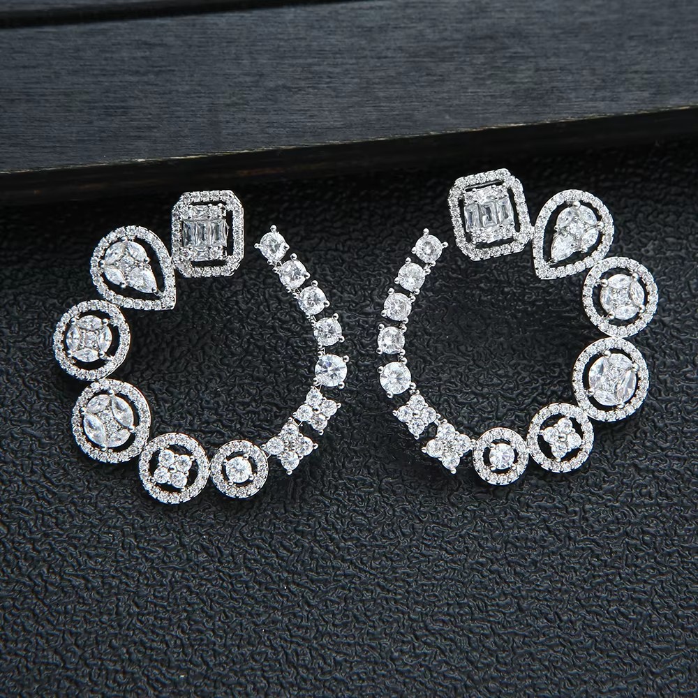 Anting Kancing Bulat Mewah unt - Women Accessories Dubai ulasan dan harga