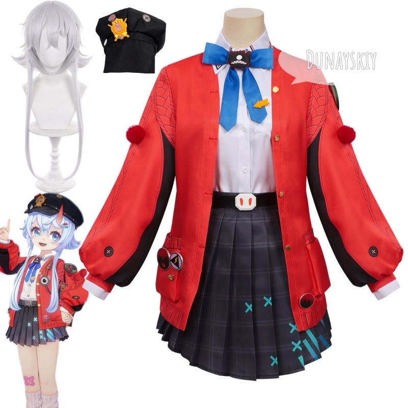 Kostum Cosplay Neverness To Ev - Women'S Red Accessories ulasan dan harga