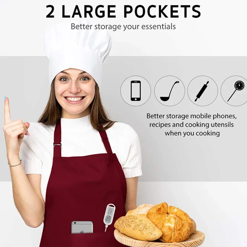 Celemek Topi Koki Layanan Maka - Women Kitchen Accessories ulasan dan harga